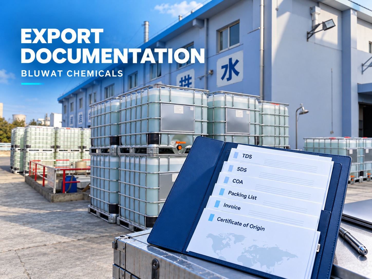 Últimos blogs da empresa sobre Quais documentos de exportação a Bluwat Chemicals fornece com cada remessa?