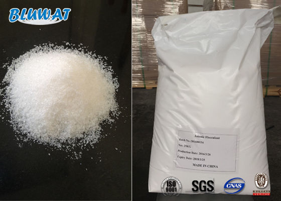 comprar Polyacrylamide aniônico de Bluwat para o polímero ISO9001 da estabilização do estabilizador do solo fabricação em linha