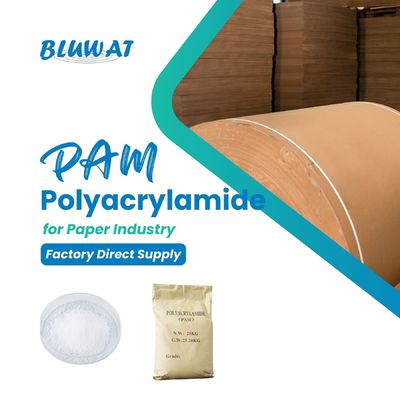 comprar Polyacrylamide floculante catiônico de alto peso molecular para fabricação de papel fabricação em linha