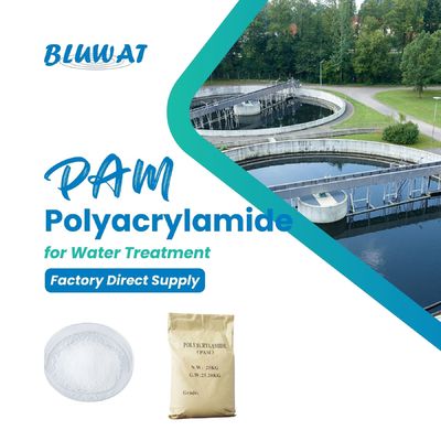 comprar Purificação de águas Produtos químicos Poliacrilamida catiônica Cpam Branco C3H5NO Tratamento de águas residuais industriais fabricação em linha