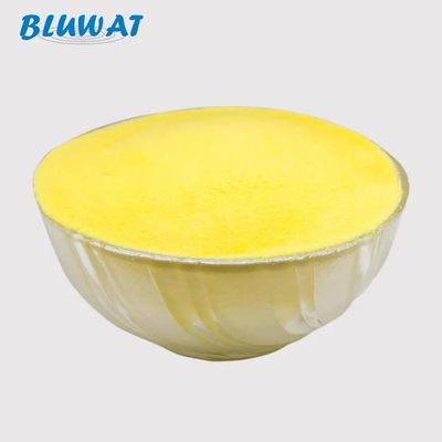 comprar Cloreto de polialumínio de qualidade alimentar 30% Min Al2o3 Coagulante amarelo para tratamento de água fabricação em linha