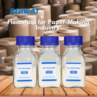 comprar Polyacrylamide flocculant não iônico PAM como agente de retenção auxiliar de drenagem auxiliar de resistência seca na fabricação de papel fabricação em linha
