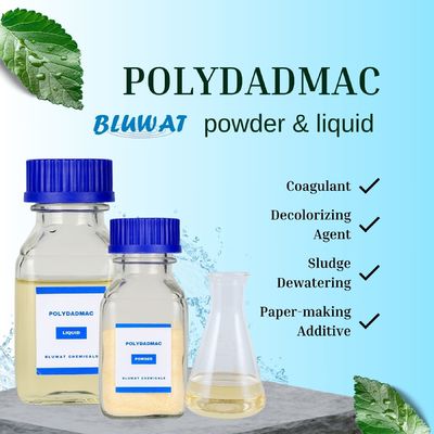 comprar Polvo Líquido PolyDADMAC PDADMAC PDMDAAC Têxteis Agente de fixação de cor Remoção de cor Água de cozinha fabricação em linha
