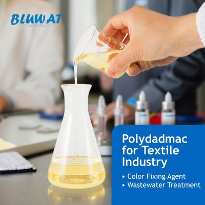 comprar PoliDADMAC para Tratamento de Águas Residuais Têxteis e Fixação de Cor | Bluwat Chemicals fabricação em linha