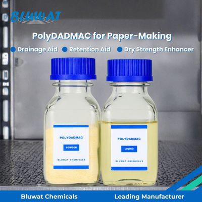 comprar PoliDADMAC para Fabricação de Papel: Auxiliar de Retenção, Auxiliar de Drenagem e Melhorador de Resistência a Seco | Bluwat Chemicals fabricação em linha