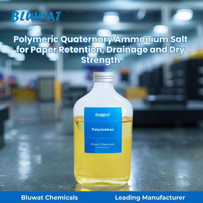 comprar Polymeric Quaternary Ammonium Salt Polydadmac for Paper Retention, Drainage and Dry Strength | Bluwat Chemicals fabricação em linha