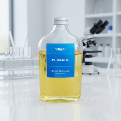 comprar PolyDADMAC DA506 Polímero catiônico de alta viscosidade de alta viscosidade para remoção de partículas finas no tratamento de água fabricação em linha