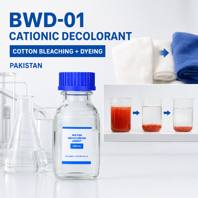 Comprar BWD-01 Decolorante catiônico para branqueamento e tingimento de águas residuais de algodão no Paquistão fabricação em linha