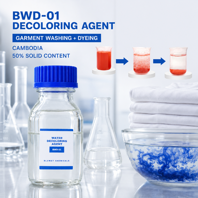 Comprar BWD-01 Agente descolorente para efluentes de lavagem e tingimento de vestuário no Camboja fabricação em linha