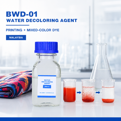 Comprar BWD-01 Agente de descoloração com água para impressão de têxteis e efluentes de tingimento de cores mistas na Malásia fabricação em linha