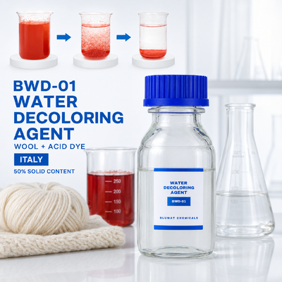 Comprar Agente descolorante de água BWD-01 para águas residuais de lã e corante ácido na Itália fabricação em linha