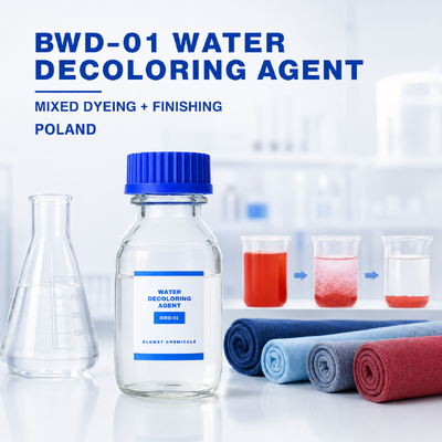 Comprar Agente Descolorante de Água BWD-01 com 50% de Teor de Sólidos e pH 3-6 para Tratamento de Águas Residuais Têxteis na Polônia fabricação em linha
