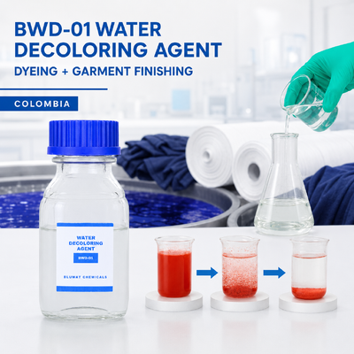 Comprar Agente Descolorante BWD-01 para Efluentes de Tingimento Têxtil e Acabamento de Vestuário na Colômbia fabricação em linha