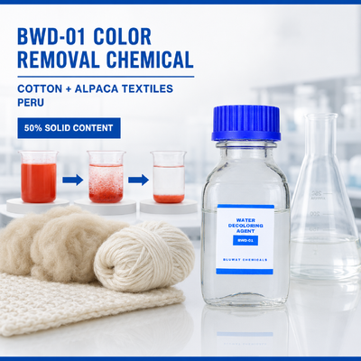 Comprar BWD-01 Removedor de Cor Químico para Efluentes Têxteis de Algodão e Alpaca no Peru fabricação em linha