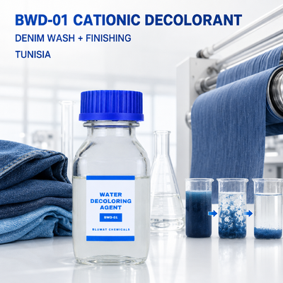Comprar BWD-01 Decolorante catiônico para lavagem de denim e acabamento de têxteis Águas residuais na Tunísia fabricação em linha