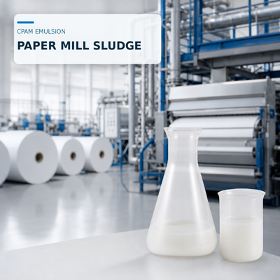 Comprar Floculante Emulsão CPAM para Desidratação de Lodo de Fábrica de Papel fabricação em linha