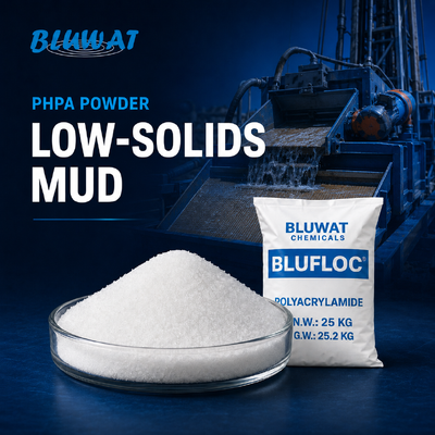 Comprar Pó de PHPA aniônico para lama à base de água de baixa sólidos com teor de sólidos de 89% no mínimo e faixa de pH efetiva de 5–14 fabricação em linha