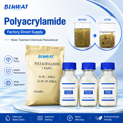Comprar Polyacrylamide em pó aniônico catiônico não-aniônico para tratamento de água, mineração e separação industrial fabricação em linha