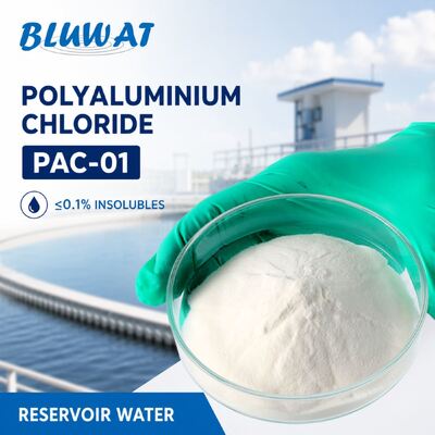 Comprar 0,1% Máx. Insolúveis Saco de 25kg PAC-01 Cloreto de Polialumínio para Clarificação de Água de Reservatório fabricação em linha