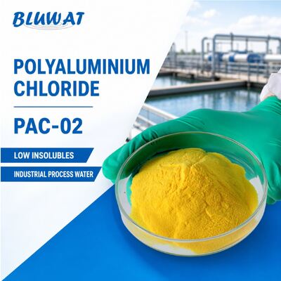 Comprar PAC-02 Cloreto de polialumínio Produto químico para tratamento de águas com 0,1% Max. Insolúveis e 30% Min. fabricação em linha
