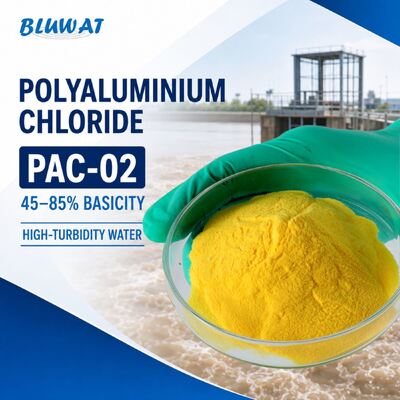 Comprar PAC-01 Cloreto Polialumínio Branco em Pó 25kg com Basicidade 45-55% para Água de Baixa Turbidez fabricação em linha