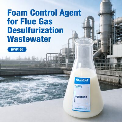 Comprar Desespumante de silicone não-oniônico para a dessulfuração de gases de combustão Águas residuais com 50-300 ppm Agente de controlo da espuma de dosagem fabricação em linha