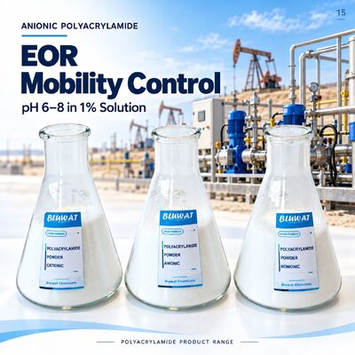 Comprar Anionic Polyacrylamide APAM pH 6-8 in 1% Solution for EOR Mobility Control in 25kg Kraft Paper Bag fabricação em linha
