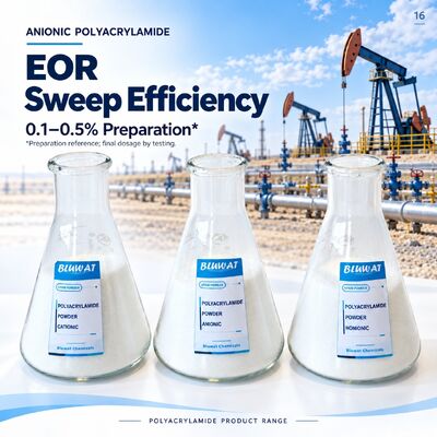 Comprar Anionic Polyacrylamide APAM 0.1-0.5% Working Solution for EOR Sweep Efficiency Improvement in 25kg PE Bag fabricação em linha