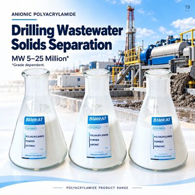 Comprar Anionic Polyacrylamide APAM 5-25 Million MW 89% Min Solid for Drilling Wastewater Solids Separation CAS 9003-05-8 ISO 9001 Manufacturer 25kg PE Bag fabricação em linha