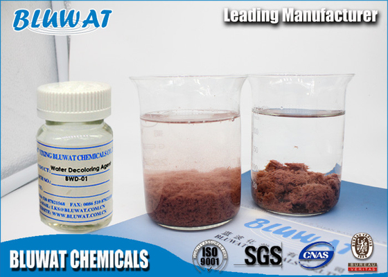 Produto químico líquido incolor do tratamento da água do agente de Decoloring da água para a remoção da cor de matéria têxtil