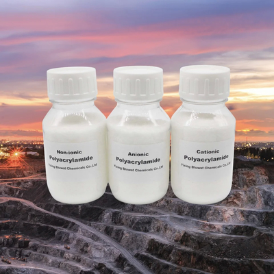 Polyacrylamide Flocculant Powder Pam Processamento de Resíduos Minerais Gestão de Resíduos