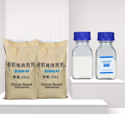 Desespumante de pó de silicone de ação rápida Para processamento químico Indústria de óleo Soluções de limpeza industrial Vida útil longa 25 kg