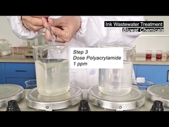 Cogulação e floculação. Tratamento de águas residuais por tinta.