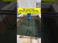 Transformando as águas residuais com cheiro negro em água limpa.